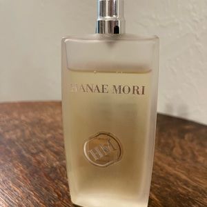 HANAE MORI MEN EAU DE TOILETTE EDP SPRAY 3.4 OZ  NO CAP, USED -AS SHOWN